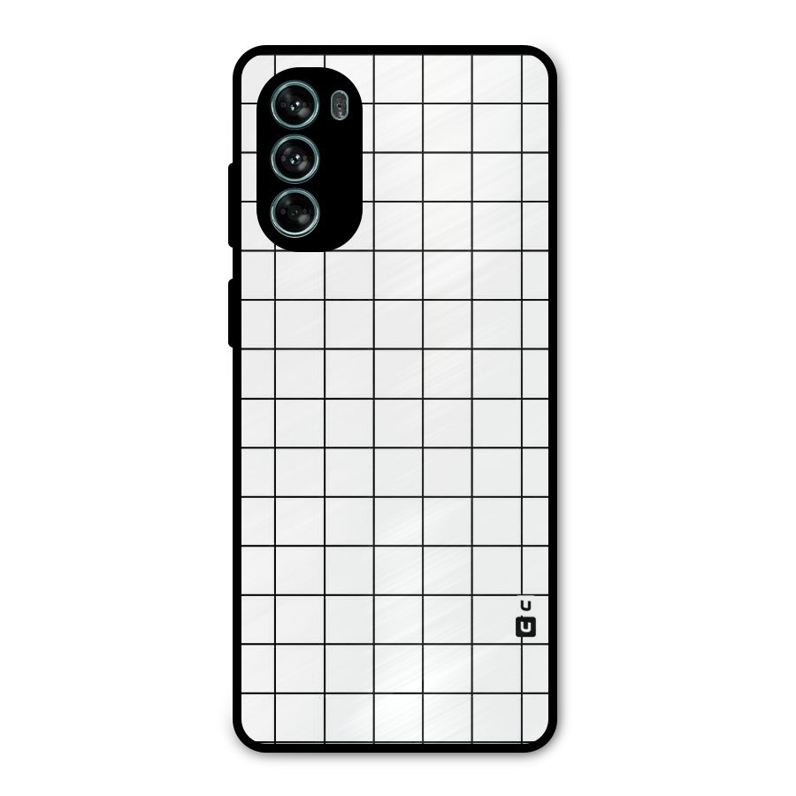Simple Checks Metal Back Case for Moto G62