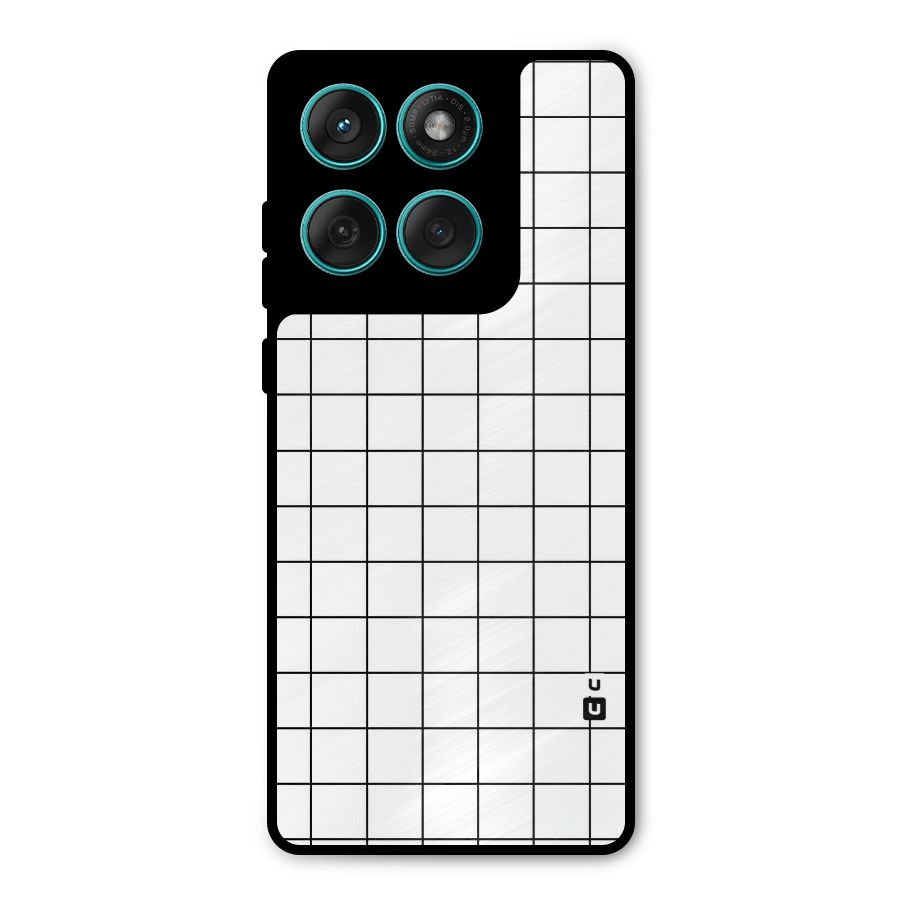 Simple Checks Metal Back Case for Motorola Edge 60 Fusion