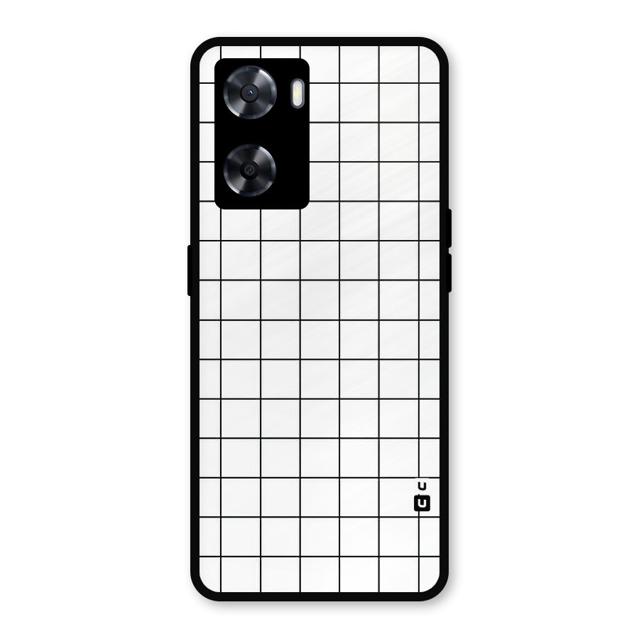 Simple Checks Metal Back Case for Oppo A77