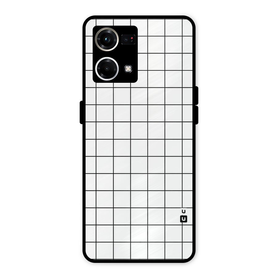 Simple Checks Metal Back Case for Oppo F21s Pro 4G