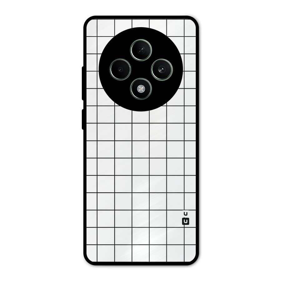 Simple Checks Metal Back Case for Oppo F27