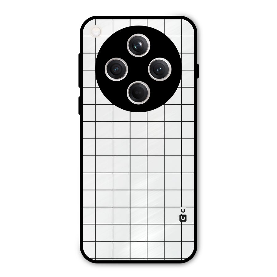 Simple Checks Metal Back Case for Oppo Find X8