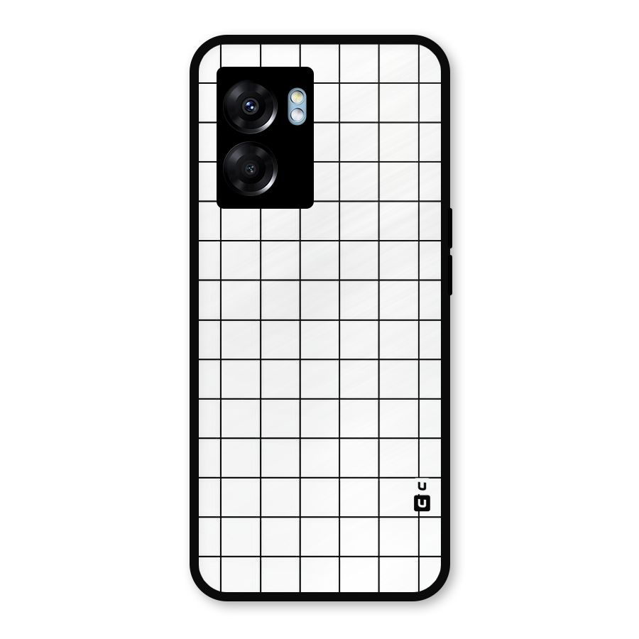 Simple Checks Metal Back Case for Oppo K10 (5G)