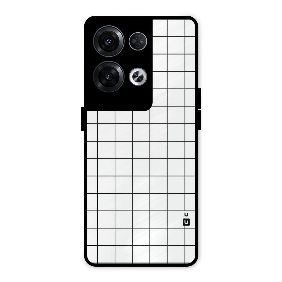 Simple Checks Metal Back Case for Oppo Reno8 Pro 5G