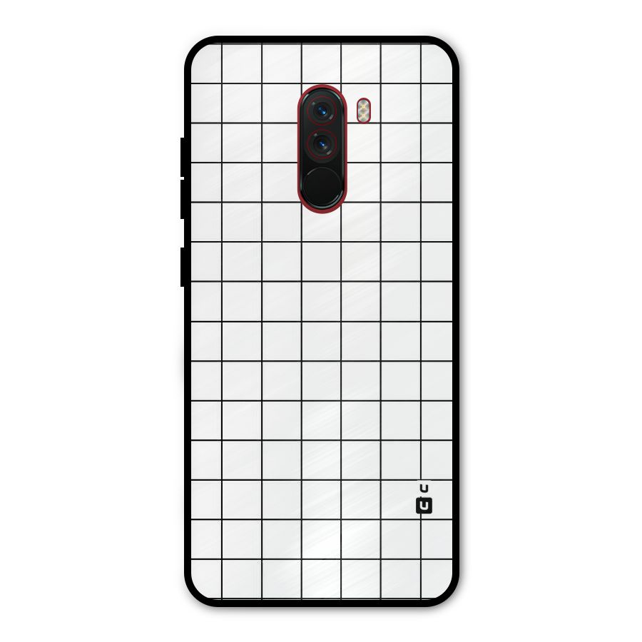 Simple Checks Metal Back Case for Poco F1