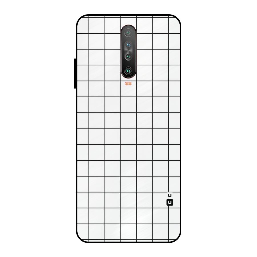 Simple Checks Metal Back Case for Poco X2