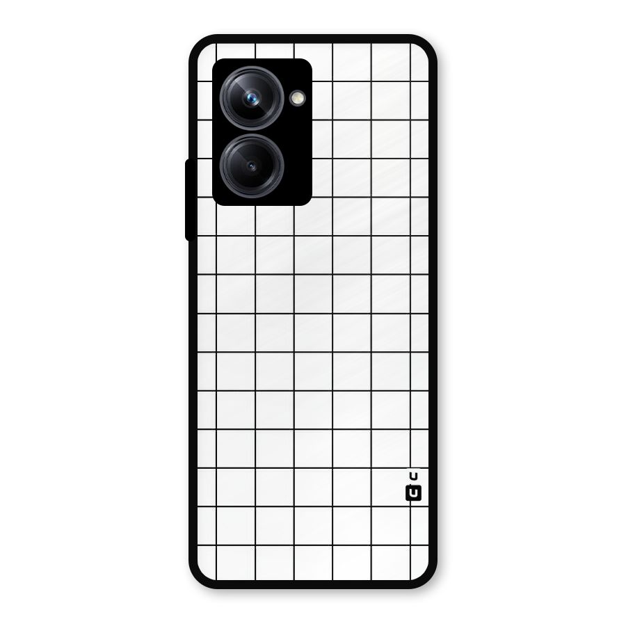 Simple Checks Metal Back Case for Realme 10 Pro