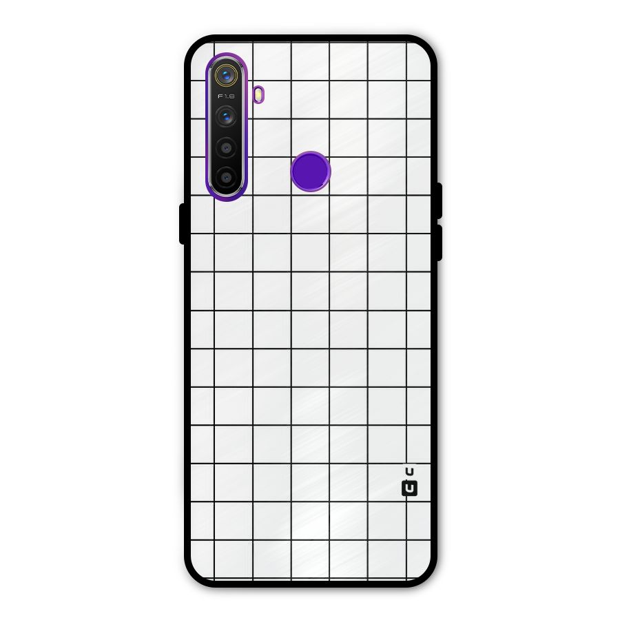 Simple Checks Metal Back Case for Realme 5