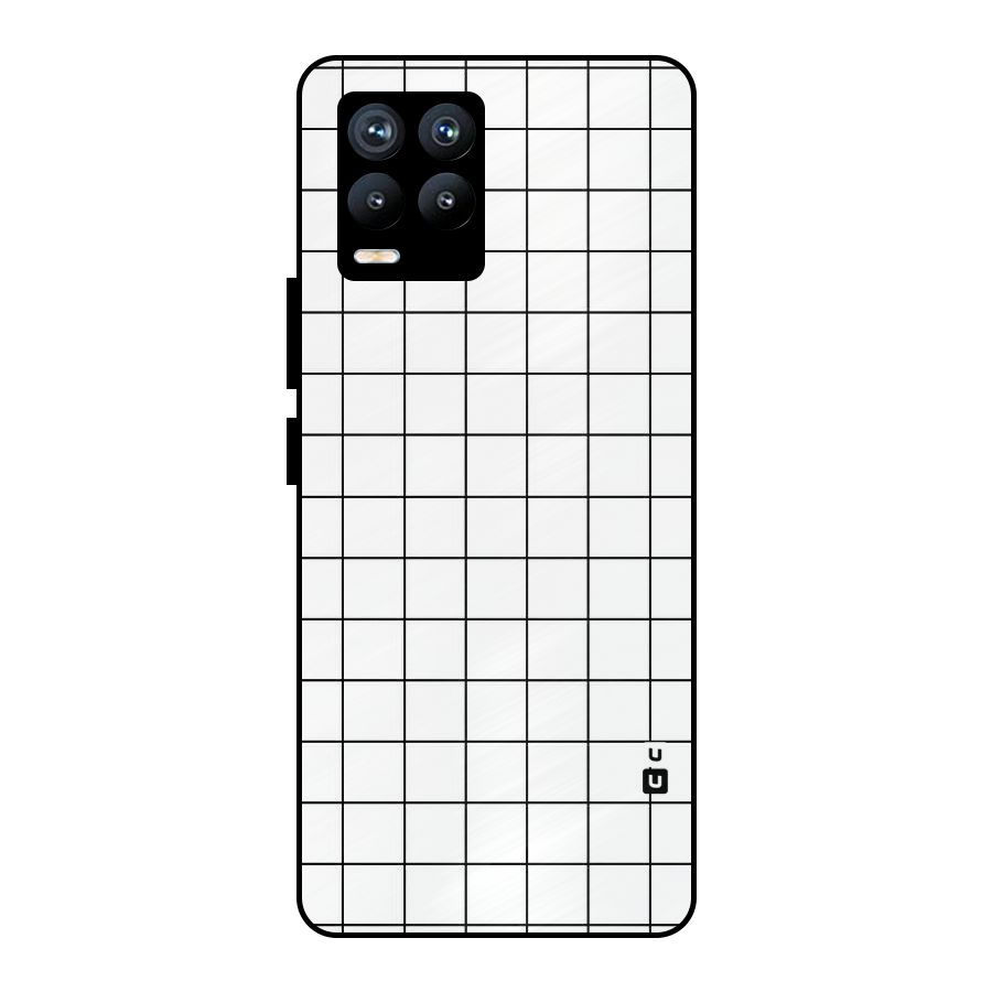 Simple Checks Metal Back Case for Realme 8 Pro