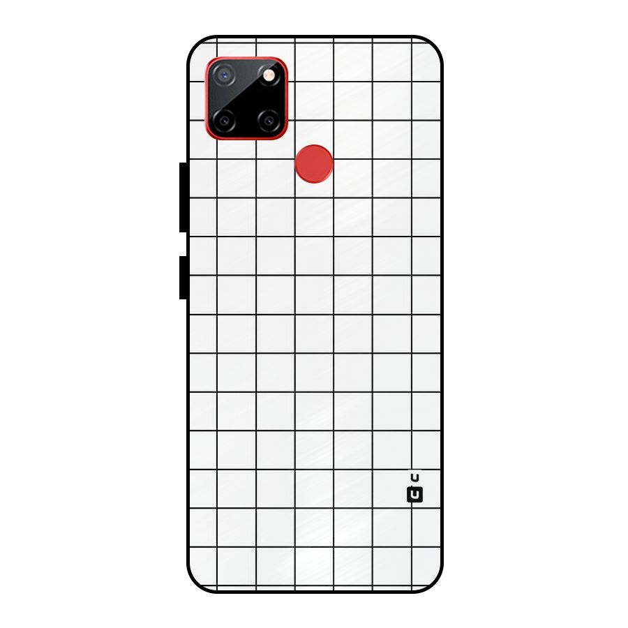 Simple Checks Metal Back Case for Realme C12