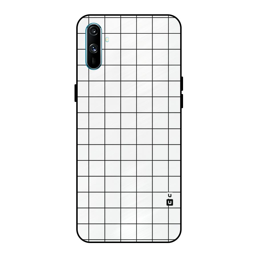 Simple Checks Metal Back Case for Realme C3