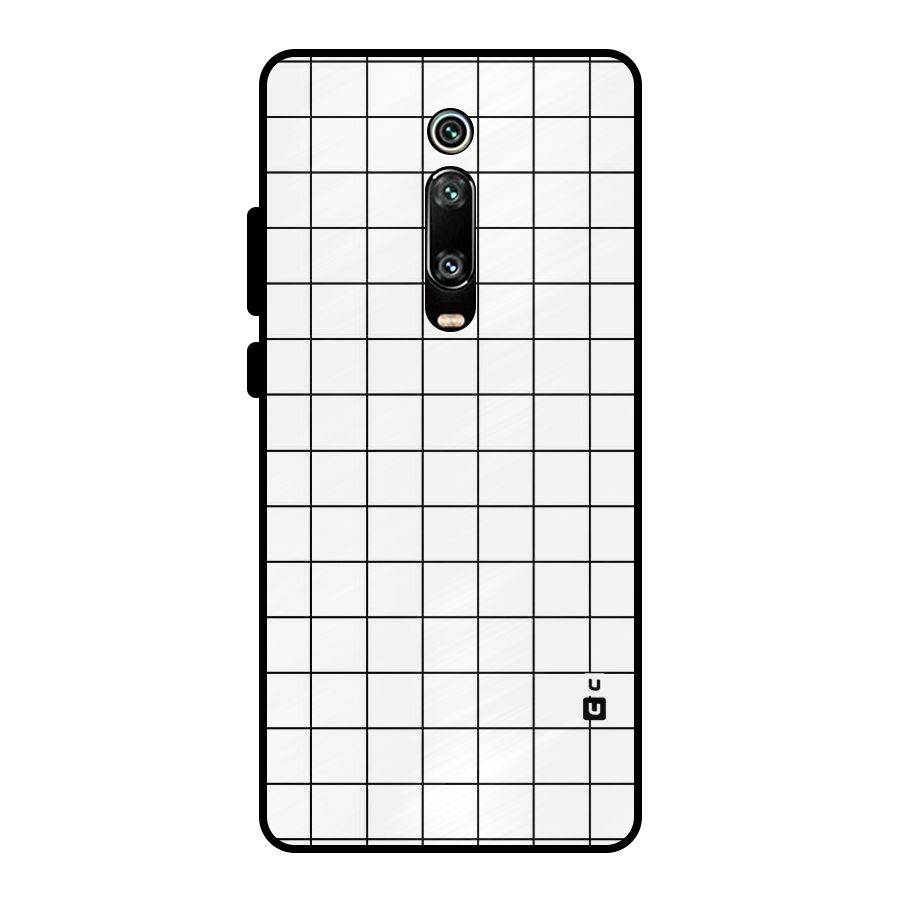 Simple Checks Metal Back Case for Redmi K20 Pro