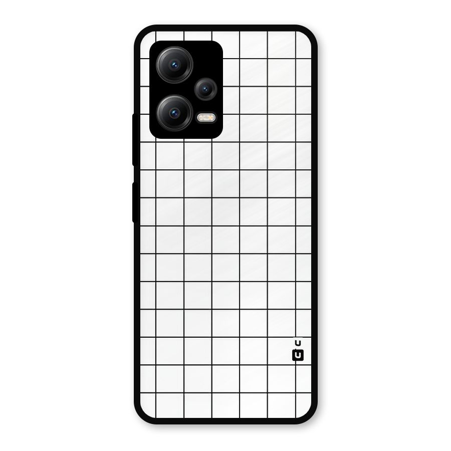 Simple Checks Metal Back Case for Redmi Note 12 5G