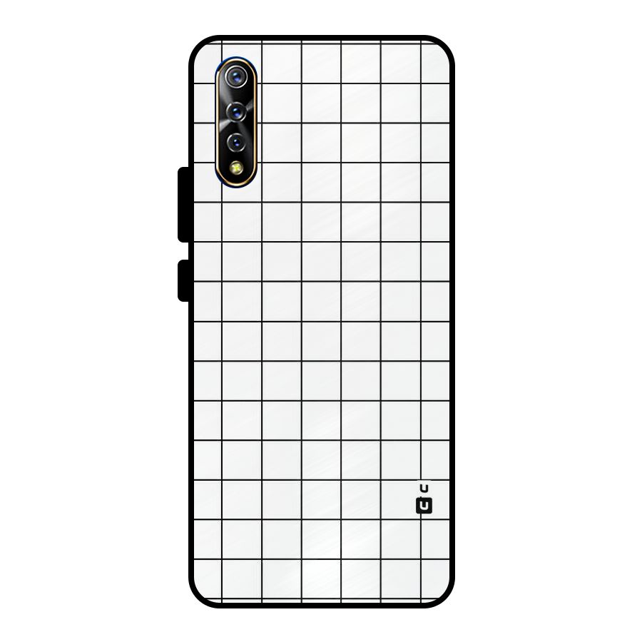 Simple Checks Metal Back Case for Vivo S1