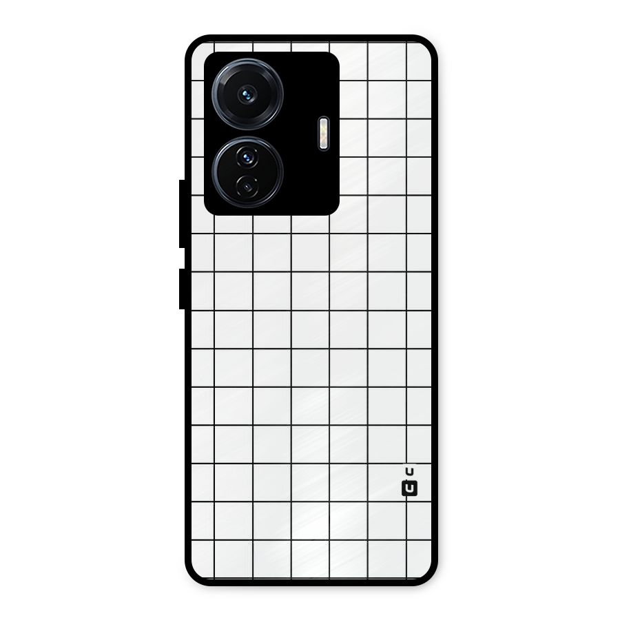 Simple Checks Metal Back Case for Vivo T1 Pro