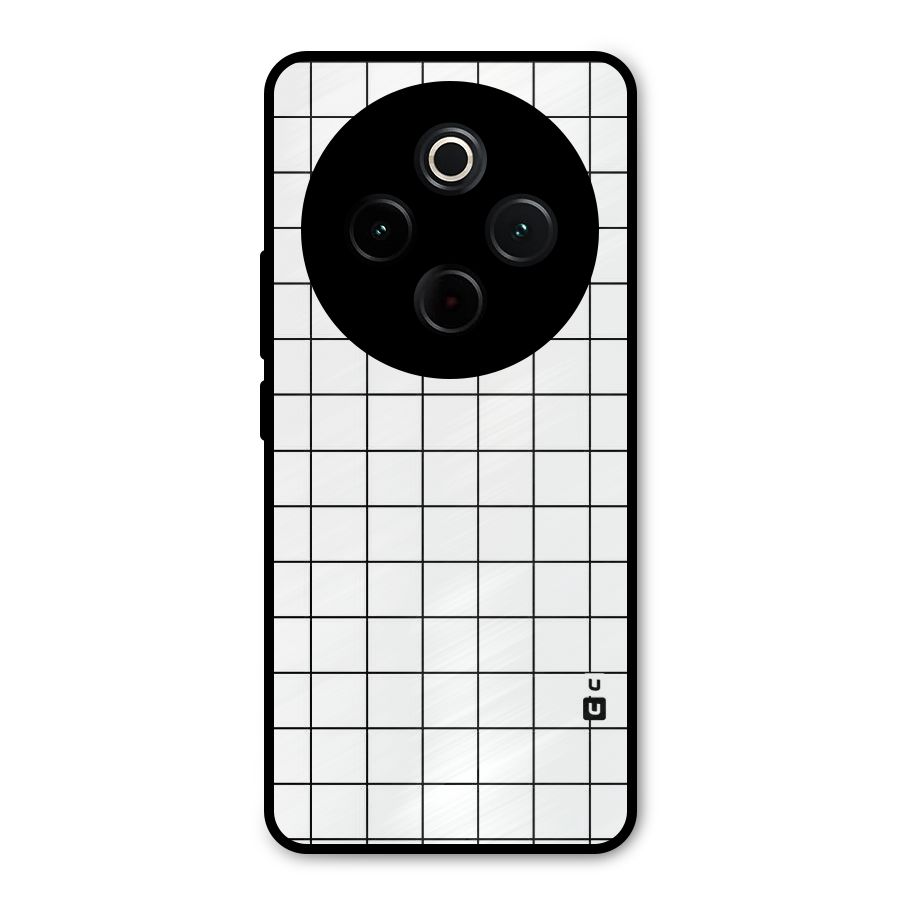 Simple Checks Metal Back Case for Vivo T4