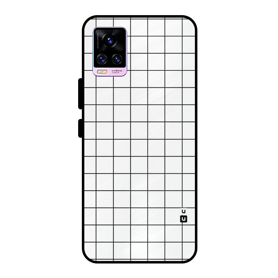 Simple Checks Metal Back Case for Vivo V20 Pro