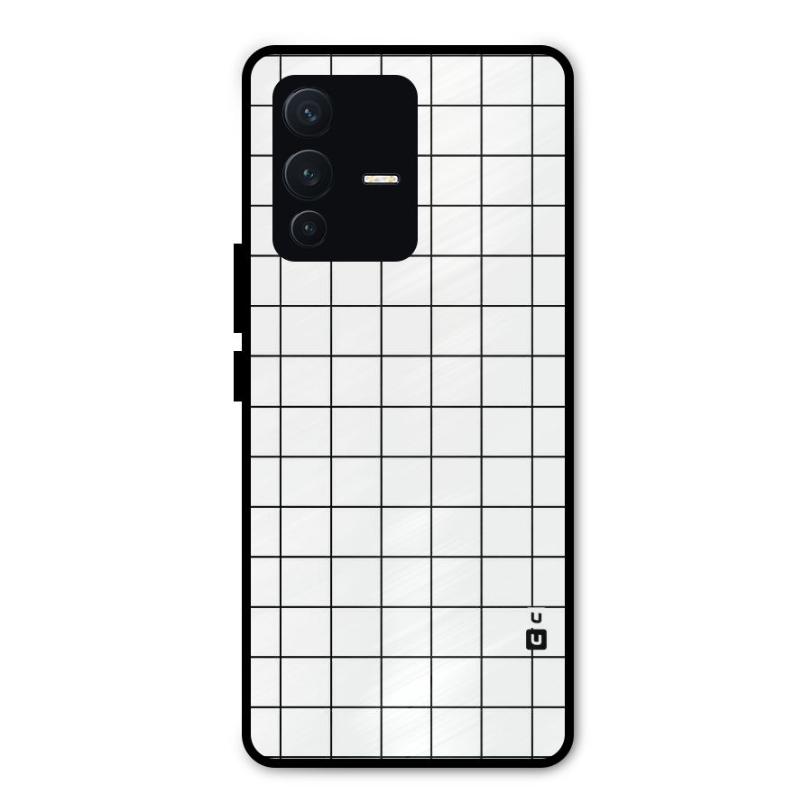 Simple Checks Metal Back Case for Vivo V23 Pro