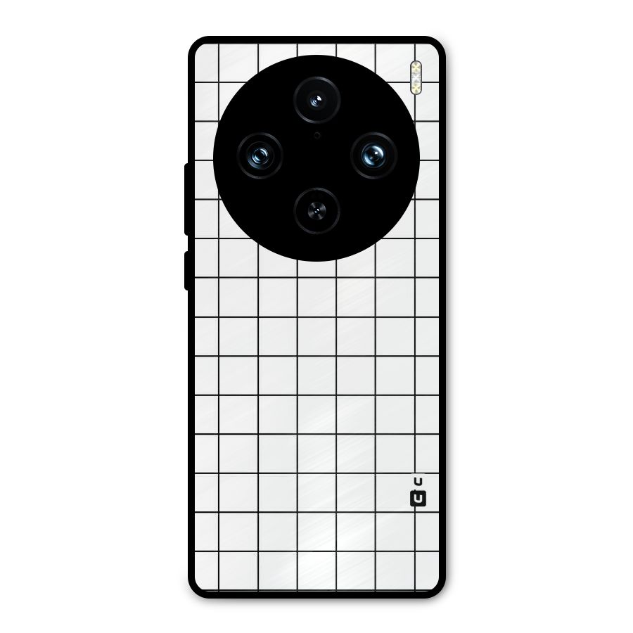 Simple Checks Metal Back Case for Vivo X100 Pro