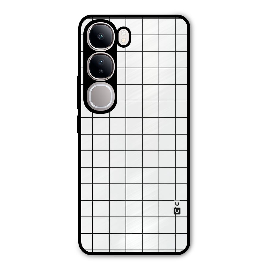 Simple Checks Metal Back Case for Vivo Y300
