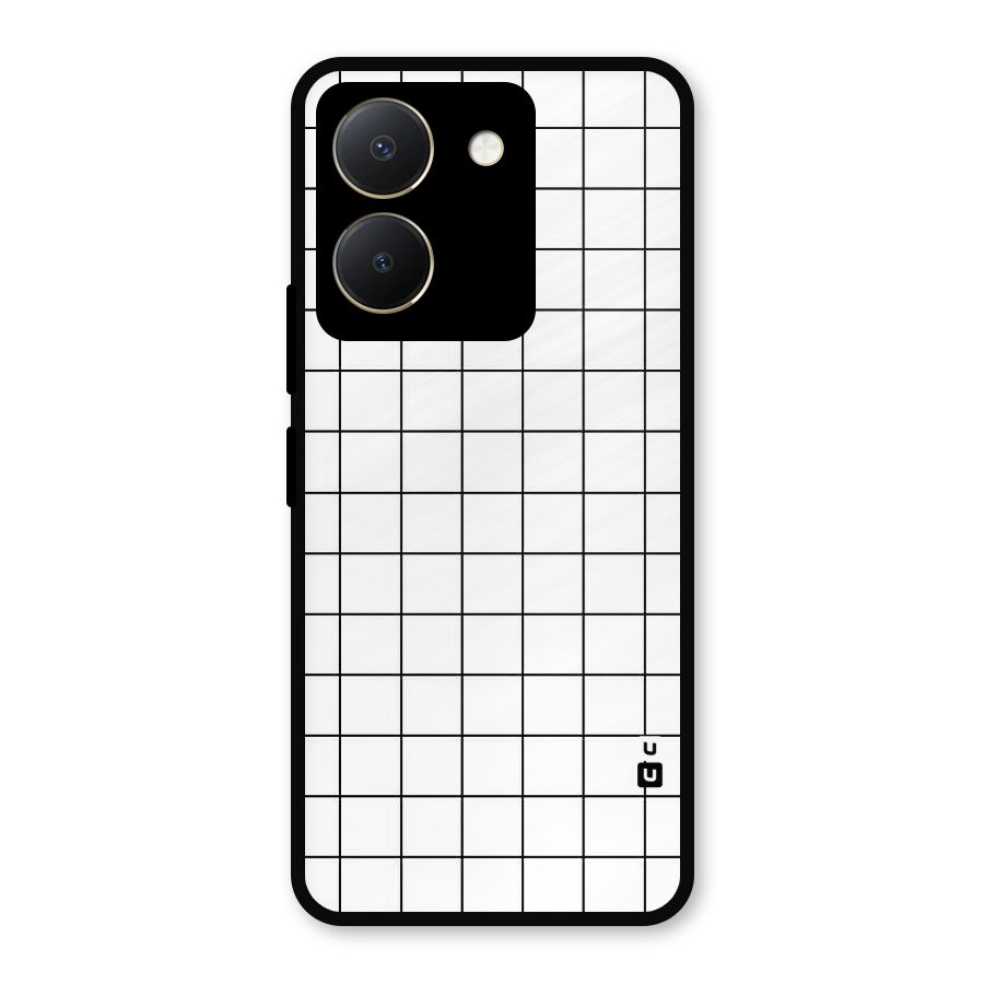 Simple Checks Metal Back Case for Vivo Y36