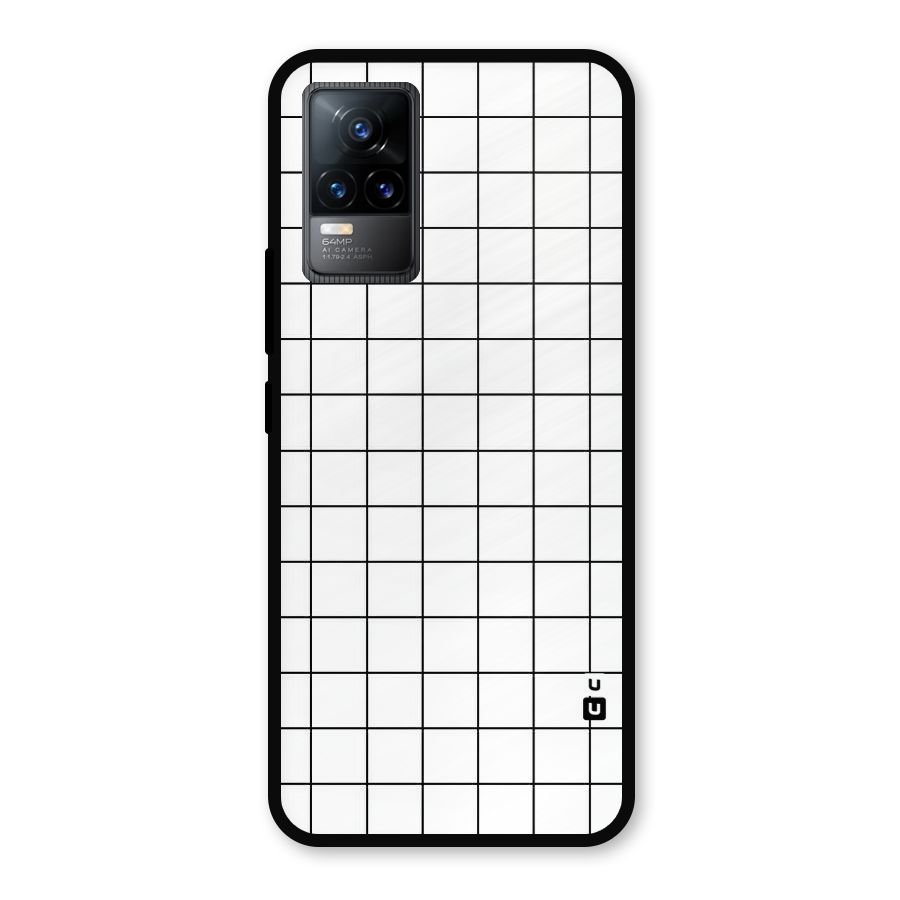 Simple Checks Metal Back Case for Vivo Y73