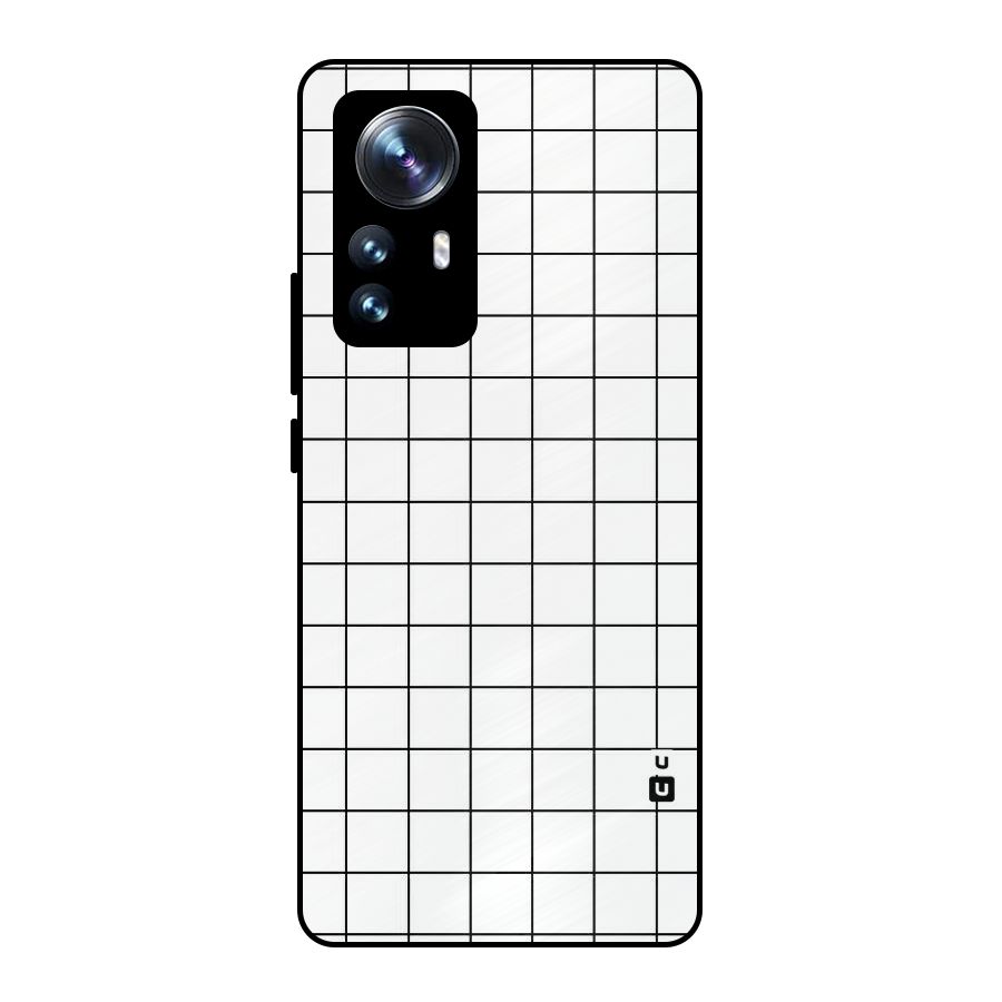 Simple Checks Metal Back Case for Xiaomi 12 Pro