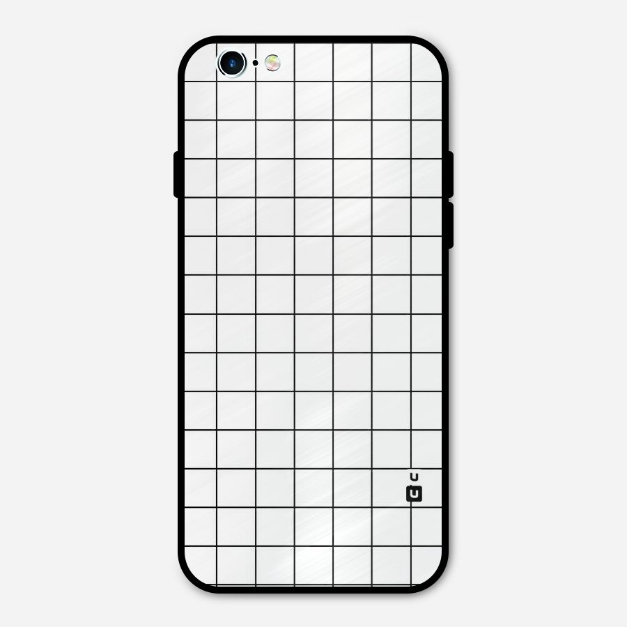 Simple Checks Metal Back Case for iPhone 6 6s