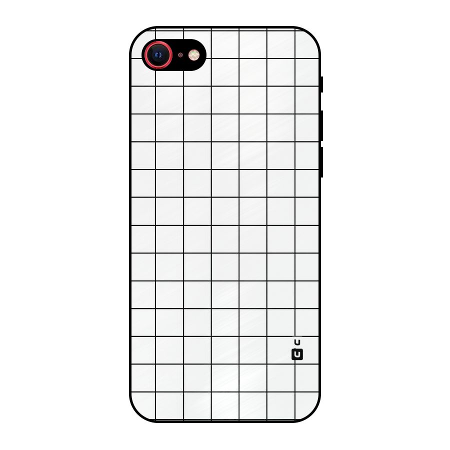 Simple Checks Metal Back Case for iPhone 7