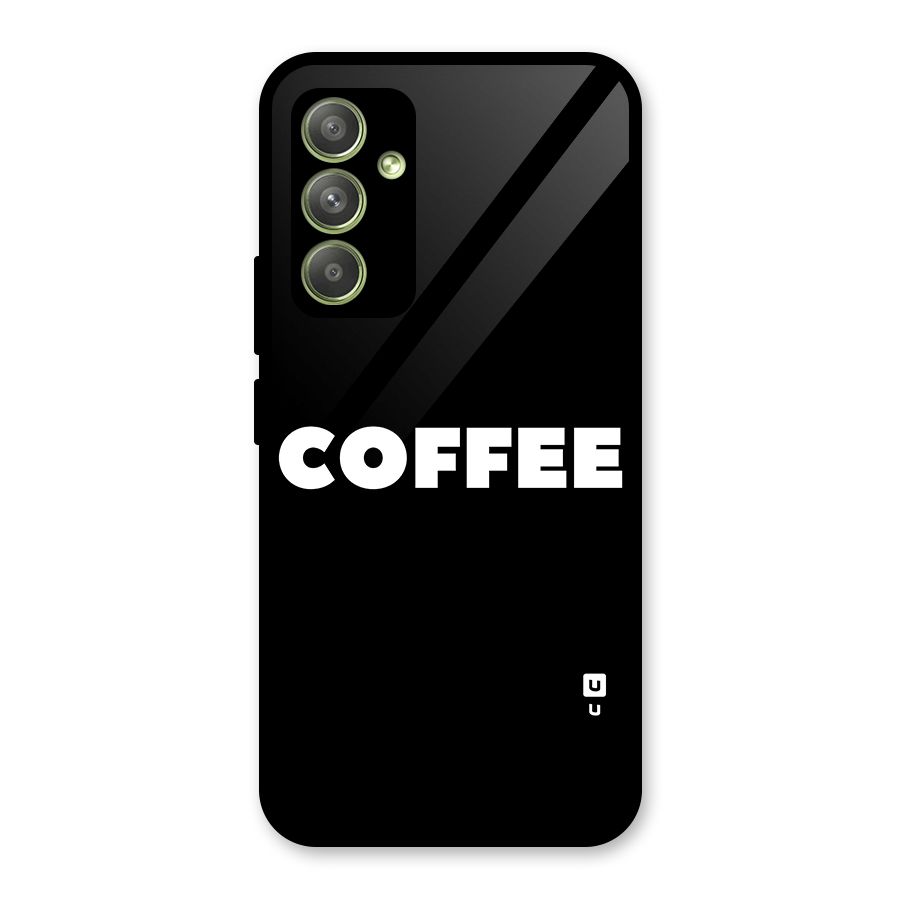Simple Coffee Glass Back Case for Galaxy A54