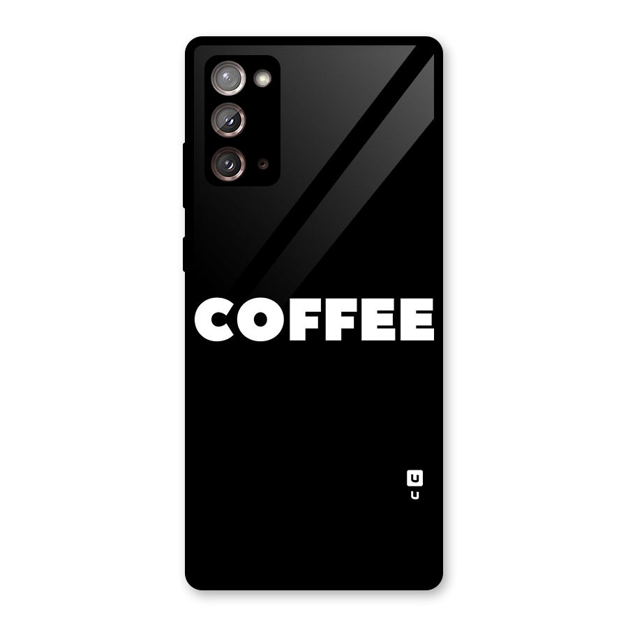 Simple Coffee Glass Back Case for Galaxy Note 20