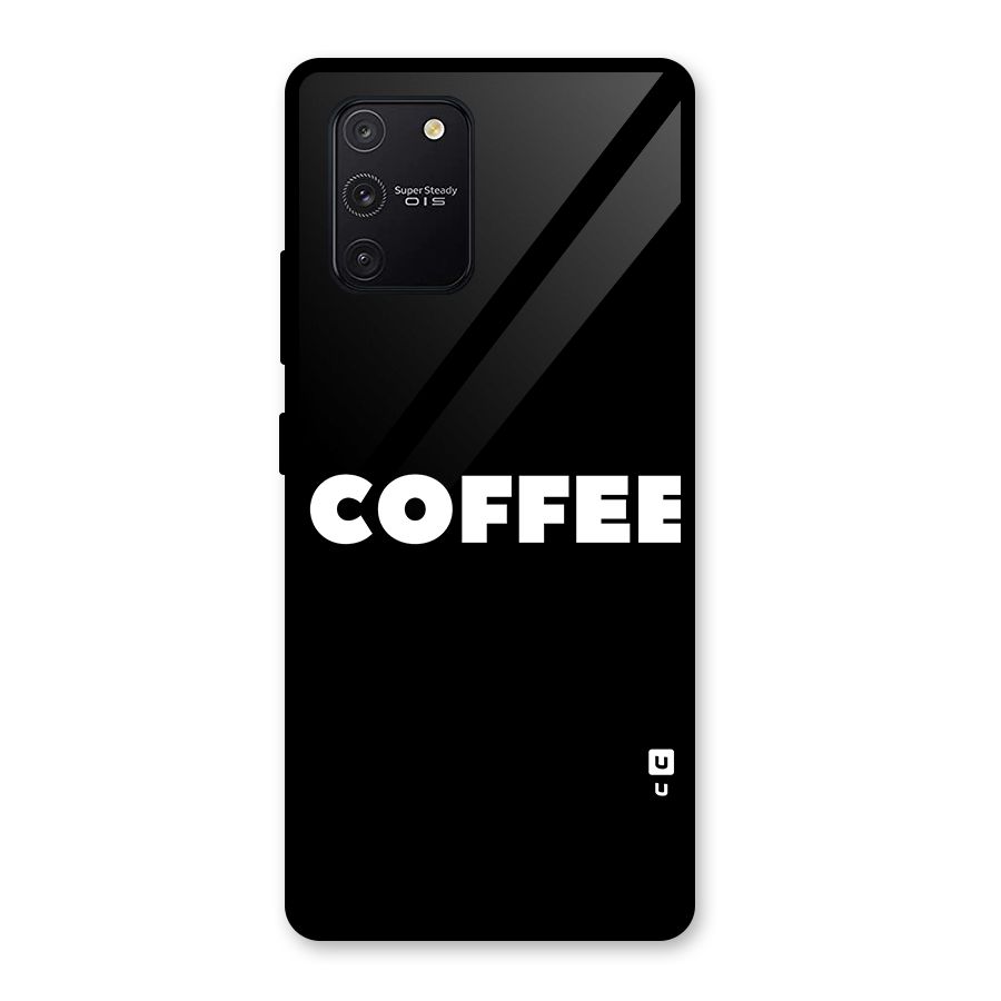 Simple Coffee Glass Back Case for Galaxy S10 Lite