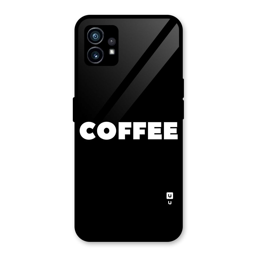Simple Coffee Glass Back Case for Nothing Phone 1