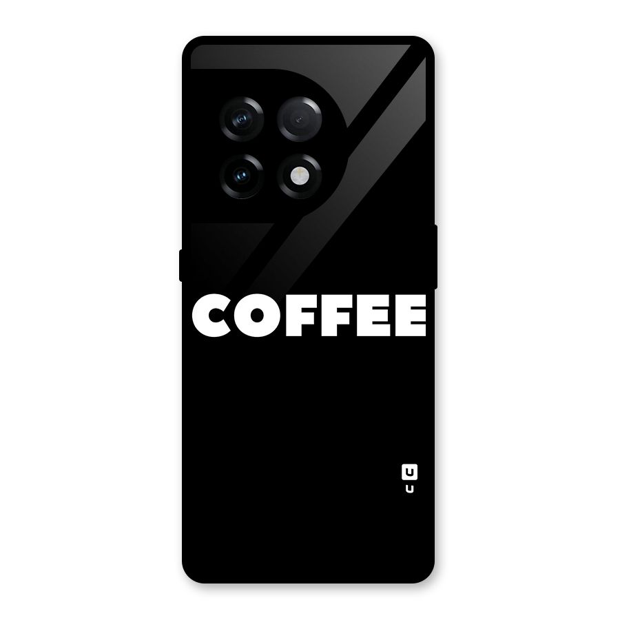 Simple Coffee Glass Back Case for OnePlus 11R