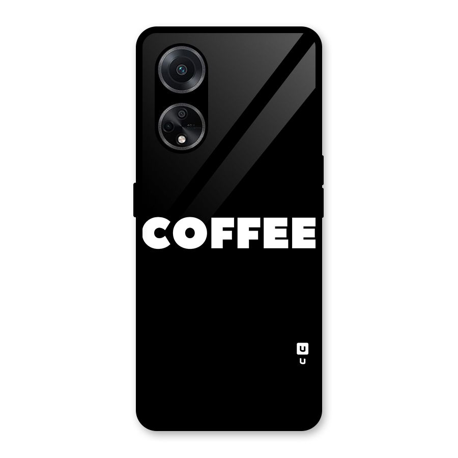 Simple Coffee Glass Back Case for Oppo F23