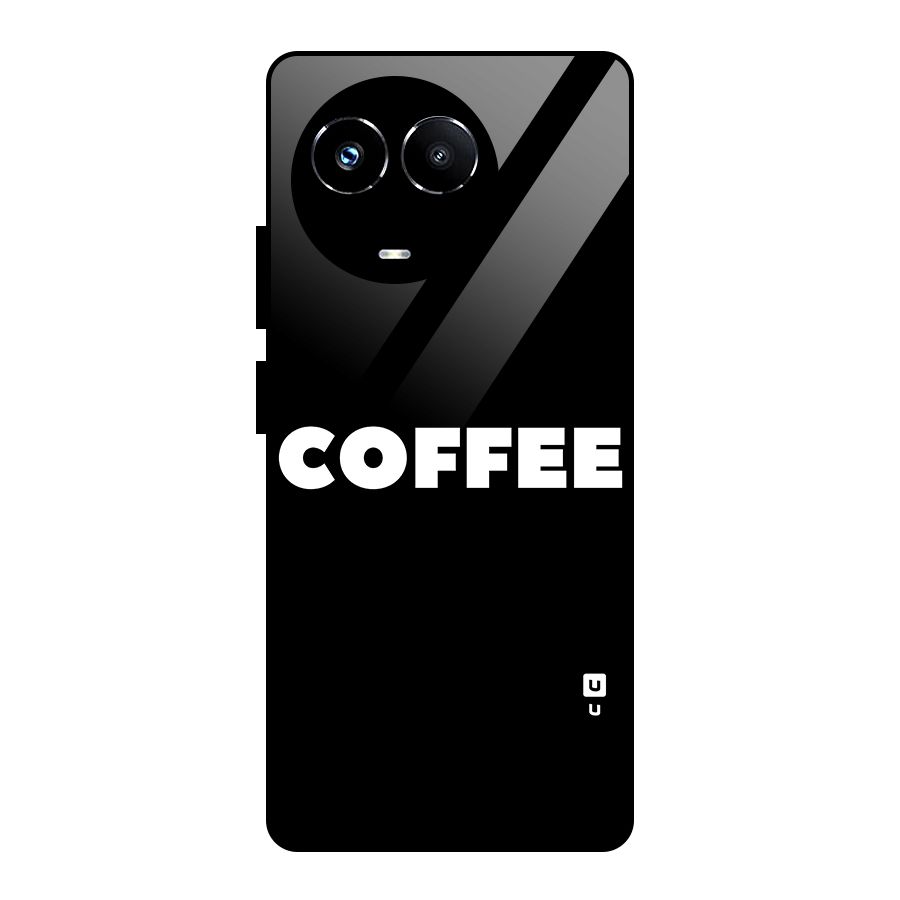 Simple Coffee Glass Back Case for Realme 11X