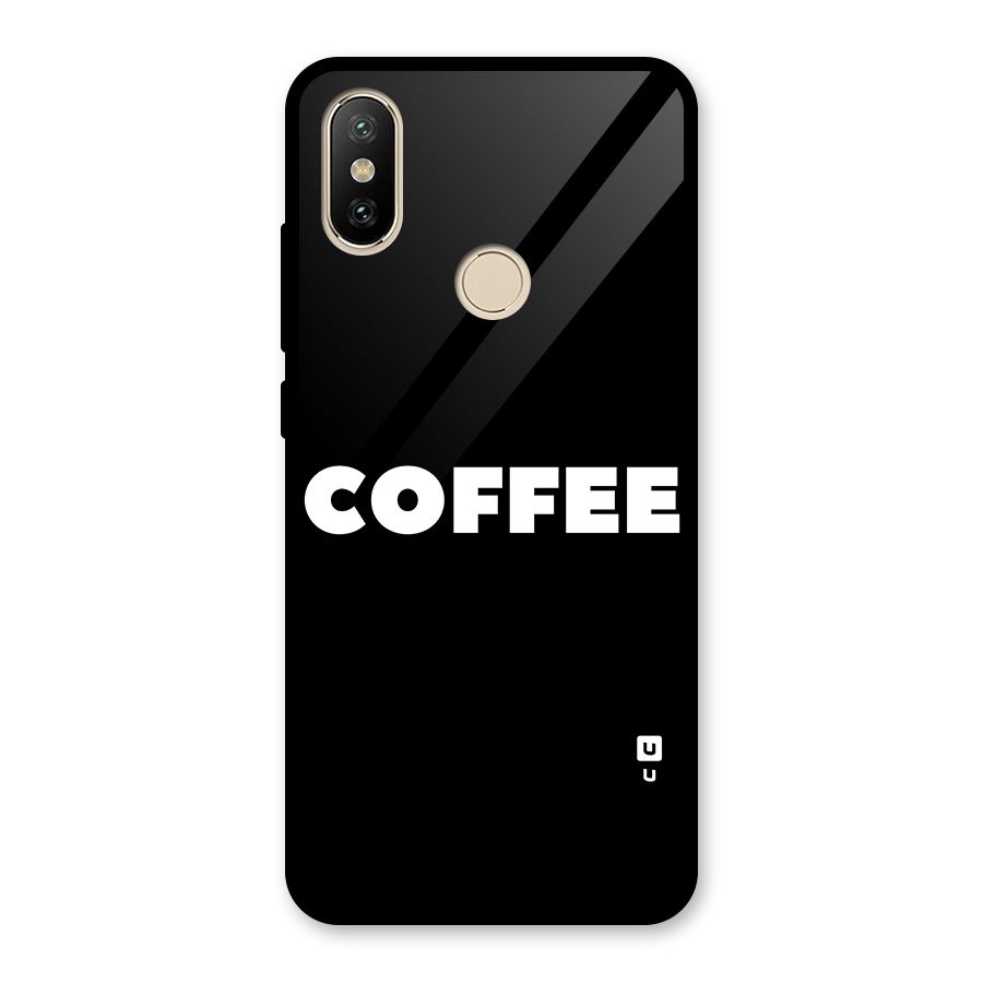 Simple Coffee Glass Back Case for Redmi A2