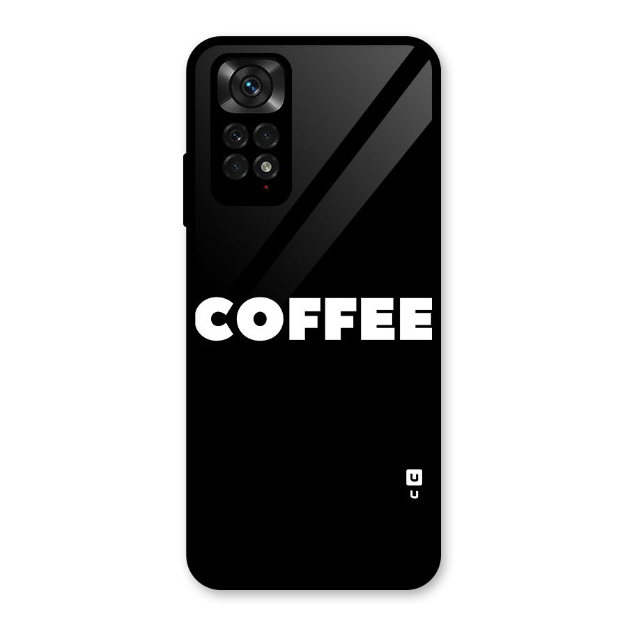Simple Coffee Glass Back Case for Redmi Note 11S
