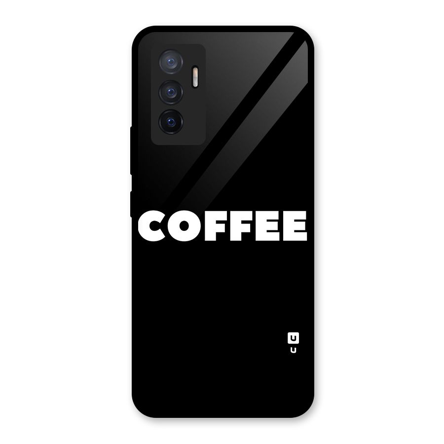 Simple Coffee Glass Back Case for Vivo V23e
