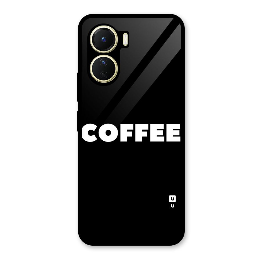 Simple Coffee Glass Back Case for Vivo Y56