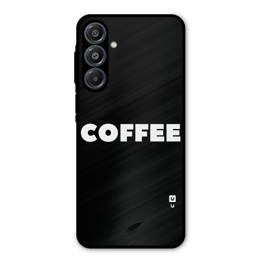 Simple Coffee Metal Back Case for Galaxy A16 5G
