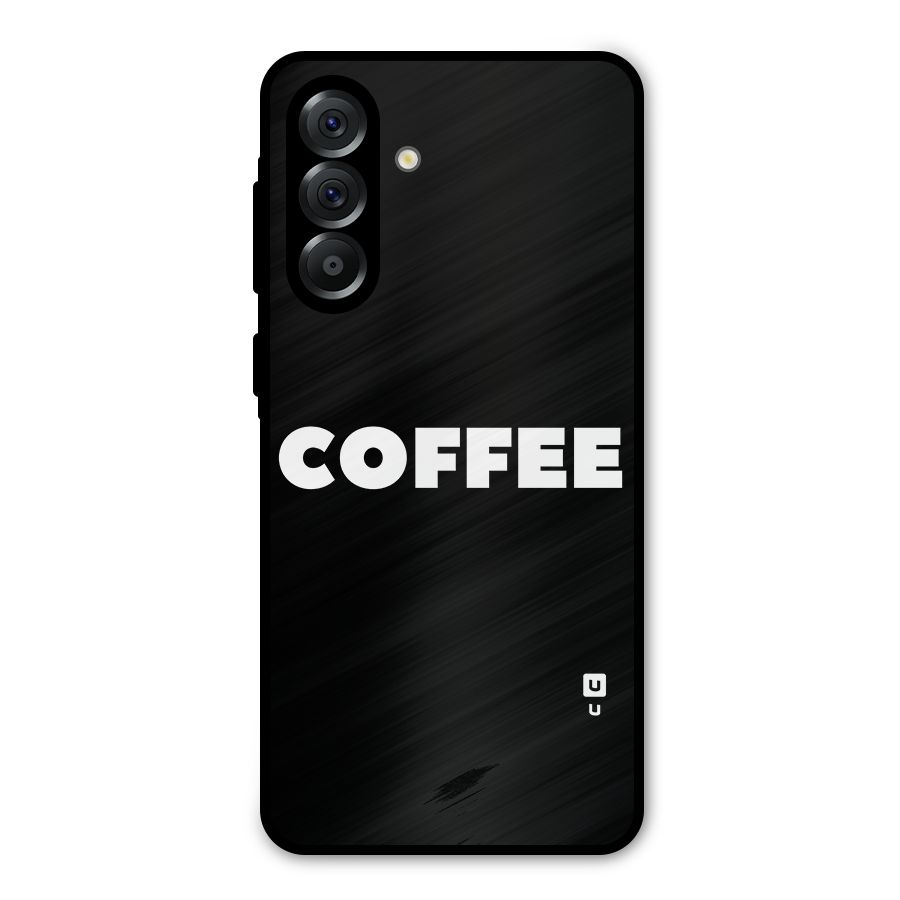 Simple Coffee Metal Back Case for Galaxy A36