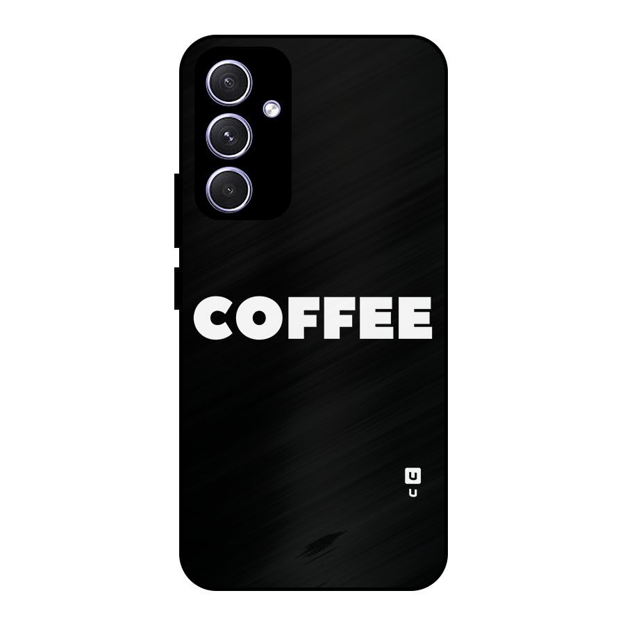 Simple Coffee Metal Back Case for Galaxy A54