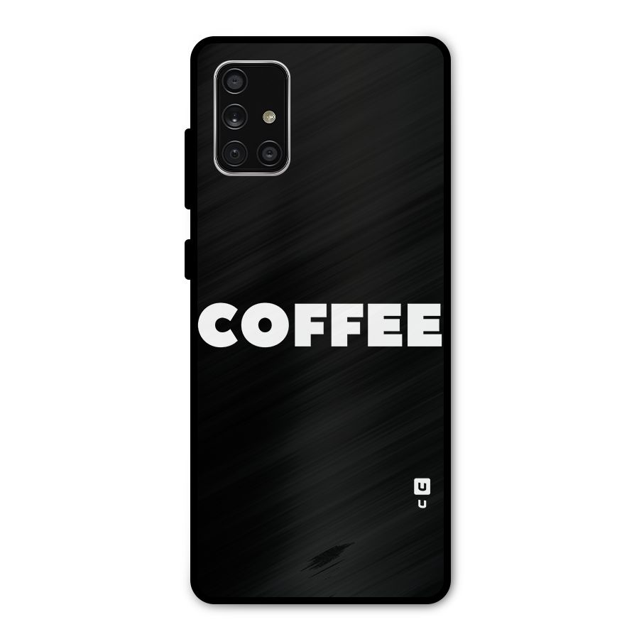 Simple Coffee Metal Back Case for Galaxy A71