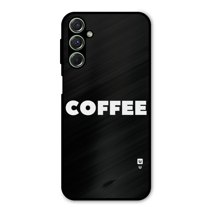 Simple Coffee Metal Back Case for Galaxy F34