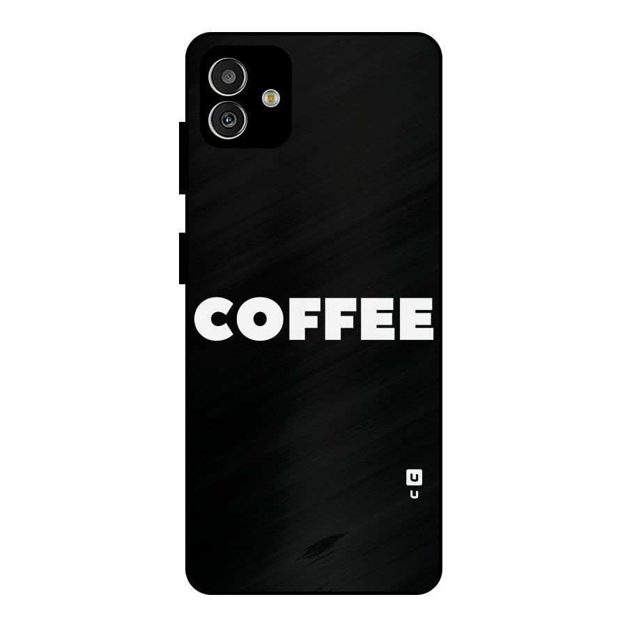 Simple Coffee Metal Back Case for Galaxy M13 5G