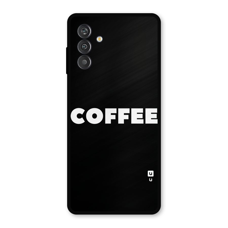 Simple Coffee Metal Back Case for Galaxy M14 5G