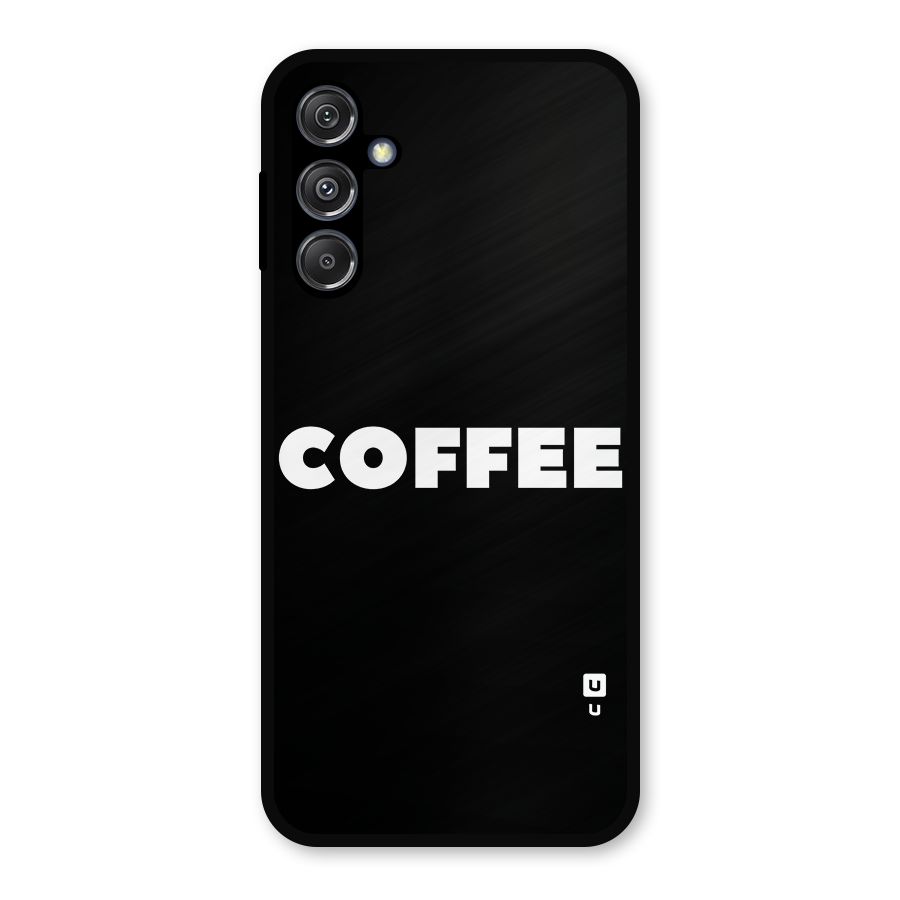 Simple Coffee Metal Back Case for Galaxy M34 5G