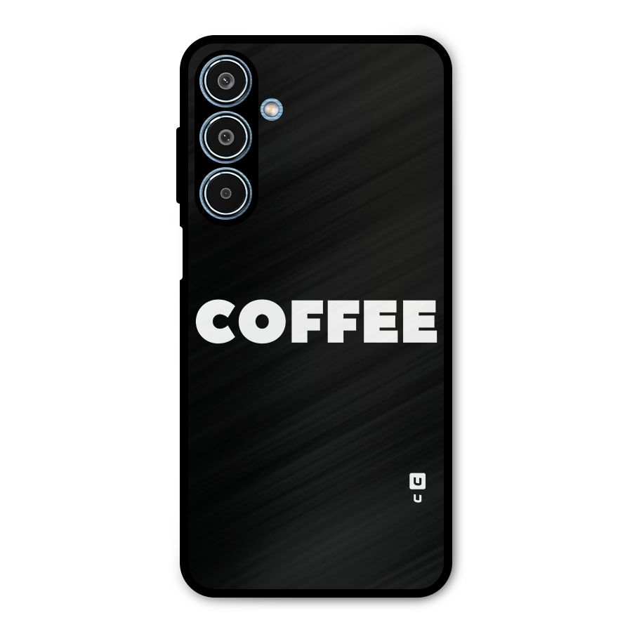 Simple Coffee Metal Back Case for Galaxy M35