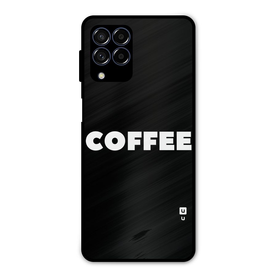 Simple Coffee Metal Back Case for Galaxy M53 5G